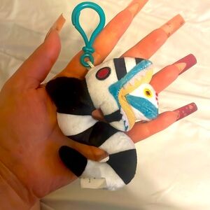 Beetlejuice snake keychain